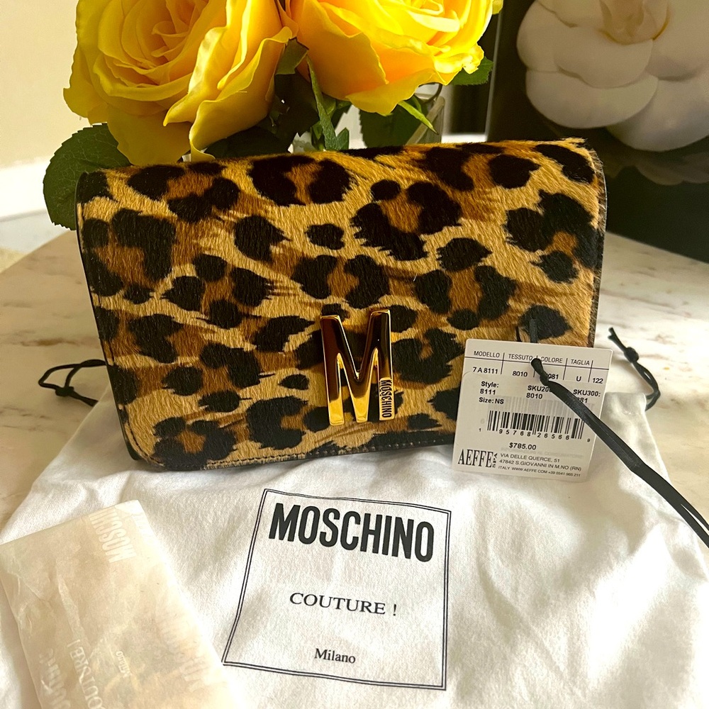 Leopard Moschino Clutch